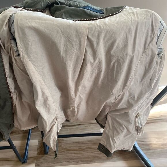 Zara Military Drawstring Waist Jacket Wilderness Utility Streetwear - Picture 6 of 9